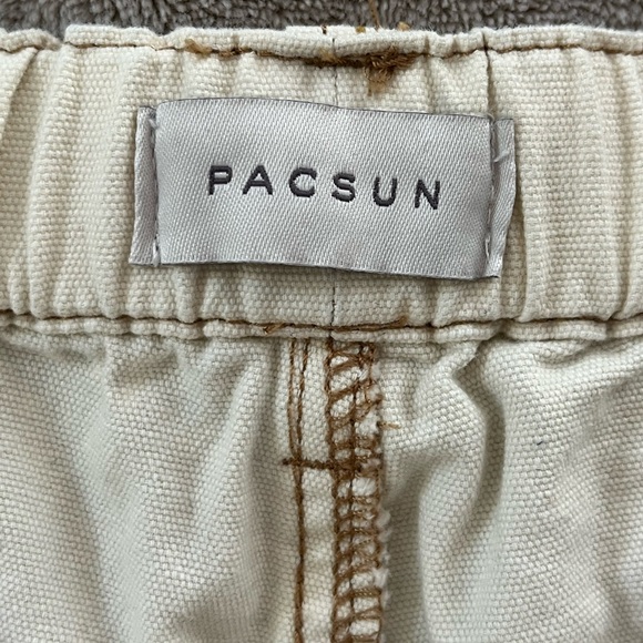 PacSun Retro Painted Baggy Cargo Pants Womens Size M Streetwear Utility Grunge - Picture 8 of 13